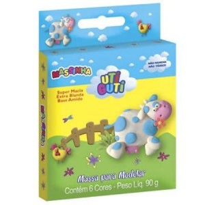 MASSA DE MODELAR UTIGUTI 6 CORES