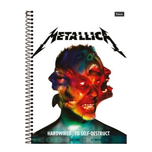 CADERNO UNIV. CD 1X1 96FL FORONI ROCKS