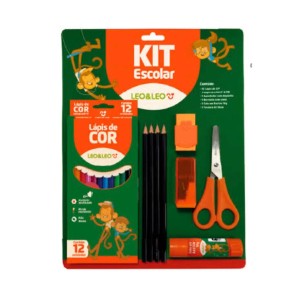 KIT LAPIS DE COR 12 CORES  LEO LEO