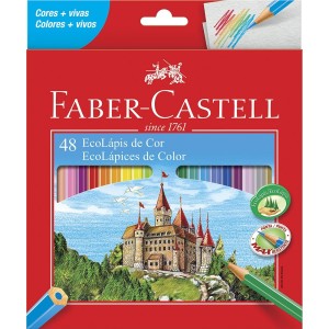 ECOLAPIS DE COR 48 CORES  FABER CASTELL